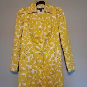 INC international Concepts - long jacket - yellow print - size 2
